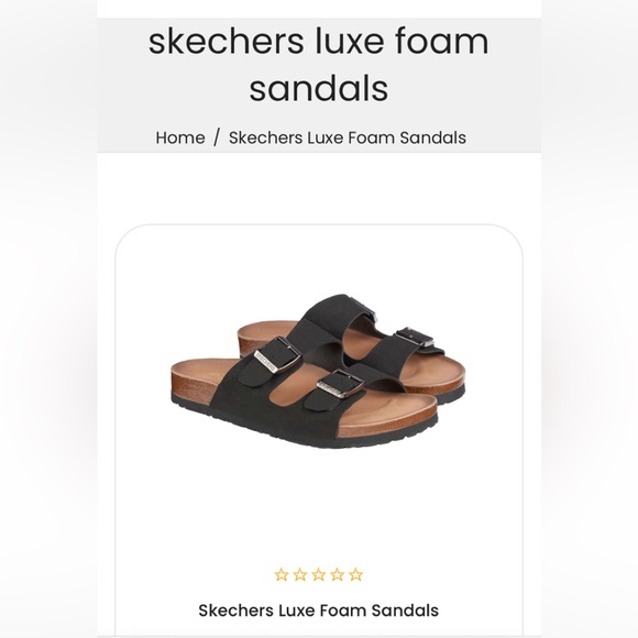 Skechers Luxe Foam relax fit 2 strap sandals size 9 - Picture 2 of 13